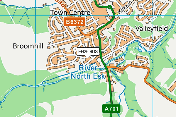 EH26 9DS map - OS VectorMap District (Ordnance Survey)