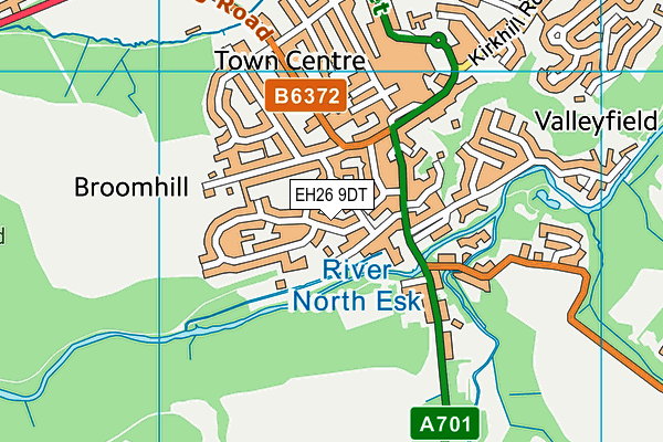 EH26 9DT map - OS VectorMap District (Ordnance Survey)