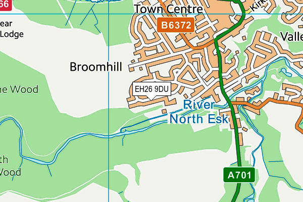 EH26 9DU map - OS VectorMap District (Ordnance Survey)