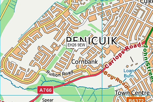 EH26 9EW map - OS VectorMap District (Ordnance Survey)