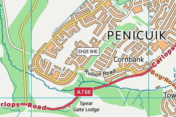 EH26 9HE map - OS VectorMap District (Ordnance Survey)