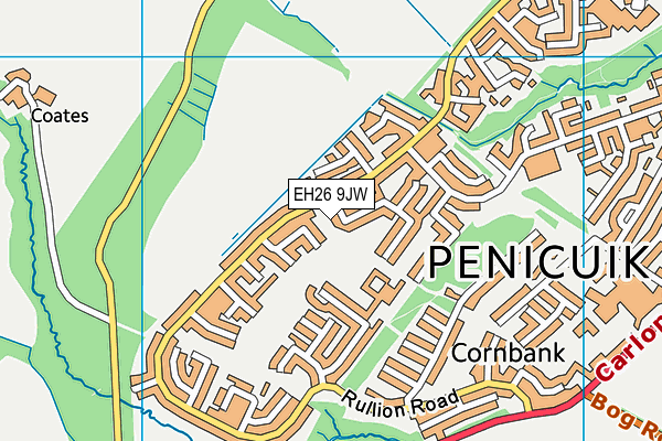 EH26 9JW map - OS VectorMap District (Ordnance Survey)