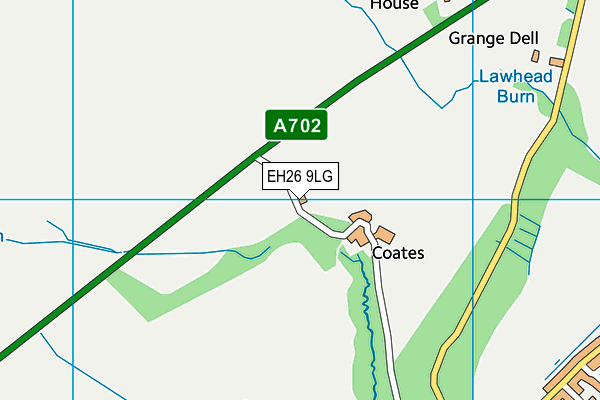 EH26 9LG map - OS VectorMap District (Ordnance Survey)