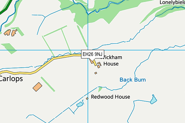 EH26 9NJ map - OS VectorMap District (Ordnance Survey)