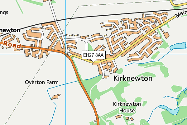 EH27 8AA map - OS VectorMap District (Ordnance Survey)