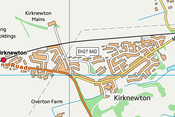 EH27 8AD map - OS VectorMap District (Ordnance Survey)