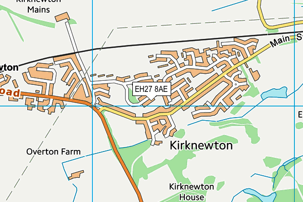 EH27 8AE map - OS VectorMap District (Ordnance Survey)