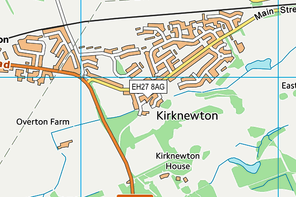 EH27 8AG map - OS VectorMap District (Ordnance Survey)