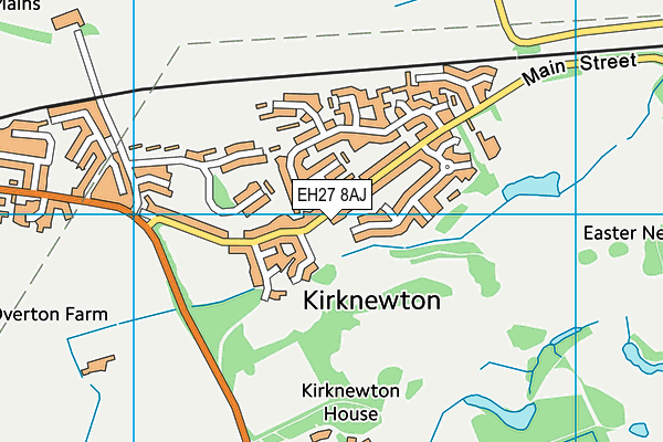 EH27 8AJ map - OS VectorMap District (Ordnance Survey)