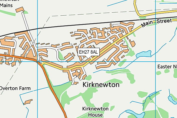 EH27 8AL map - OS VectorMap District (Ordnance Survey)