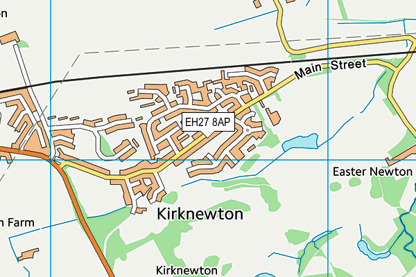 EH27 8AP map - OS VectorMap District (Ordnance Survey)