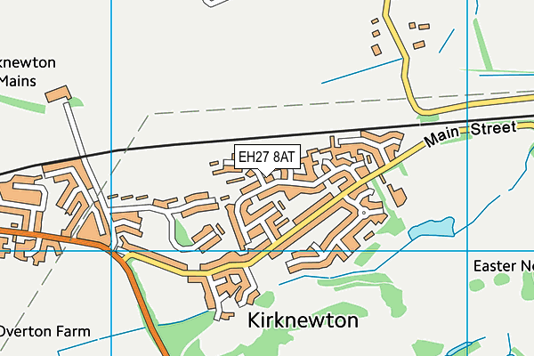 EH27 8AT map - OS VectorMap District (Ordnance Survey)