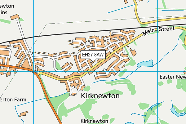 EH27 8AW map - OS VectorMap District (Ordnance Survey)