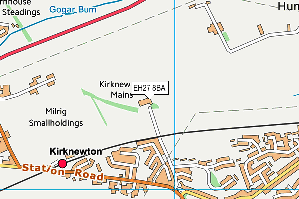 EH27 8BA map - OS VectorMap District (Ordnance Survey)