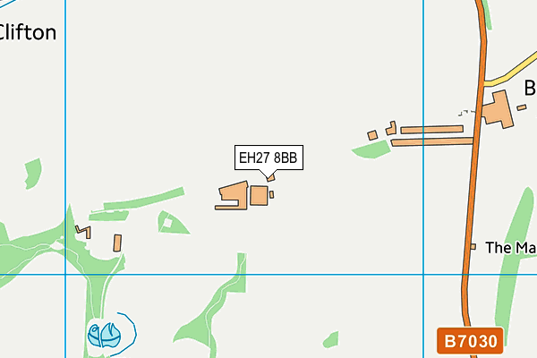 EH27 8BB map - OS VectorMap District (Ordnance Survey)