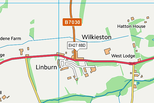 EH27 8BD map - OS VectorMap District (Ordnance Survey)