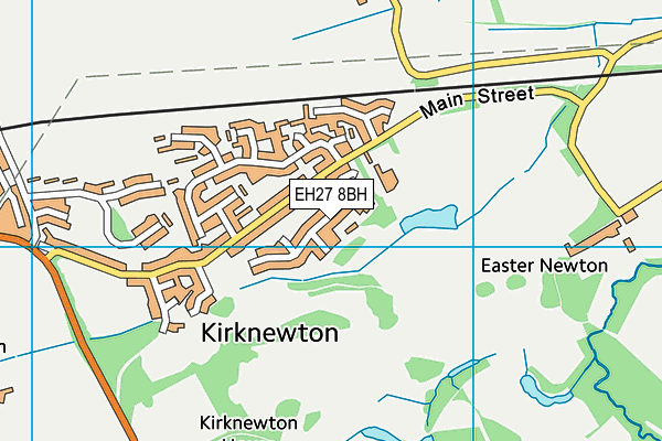 EH27 8BH map - OS VectorMap District (Ordnance Survey)