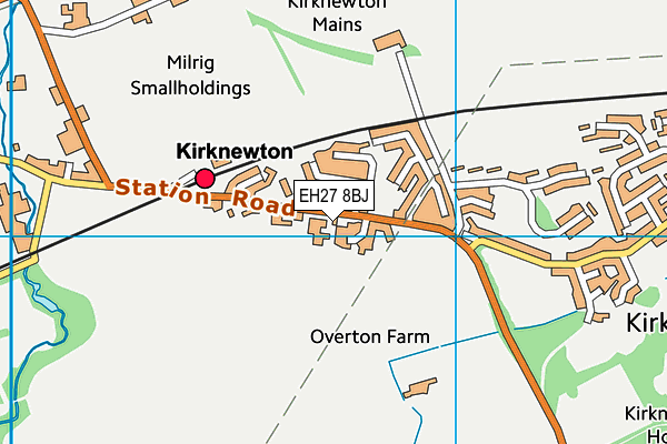 EH27 8BJ map - OS VectorMap District (Ordnance Survey)