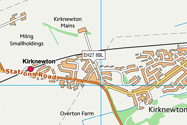 EH27 8BL map - OS VectorMap District (Ordnance Survey)