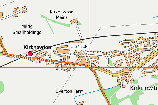 EH27 8BN map - OS VectorMap District (Ordnance Survey)