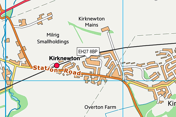 EH27 8BP map - OS VectorMap District (Ordnance Survey)