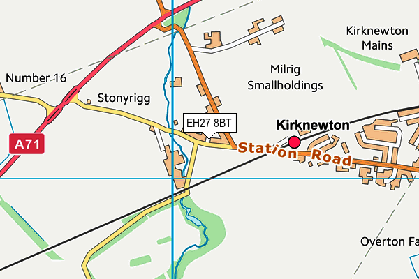 EH27 8BT map - OS VectorMap District (Ordnance Survey)