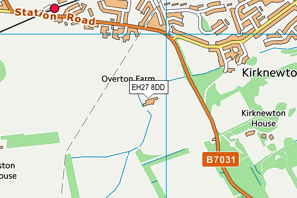 EH27 8DD map - OS VectorMap District (Ordnance Survey)