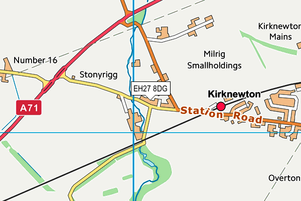 EH27 8DG map - OS VectorMap District (Ordnance Survey)