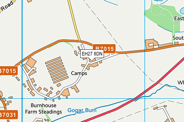 EH27 8DN map - OS VectorMap District (Ordnance Survey)