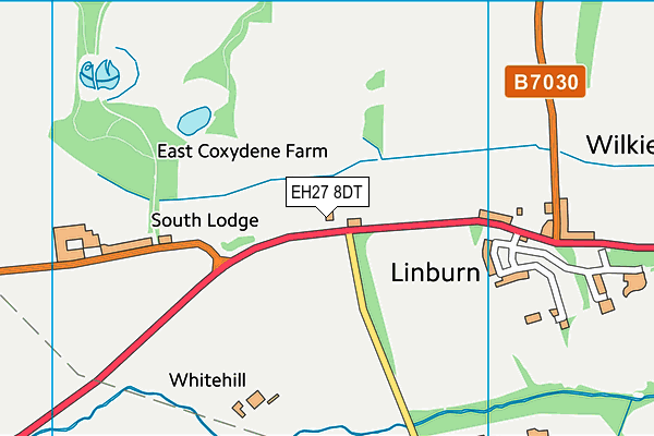 EH27 8DT map - OS VectorMap District (Ordnance Survey)