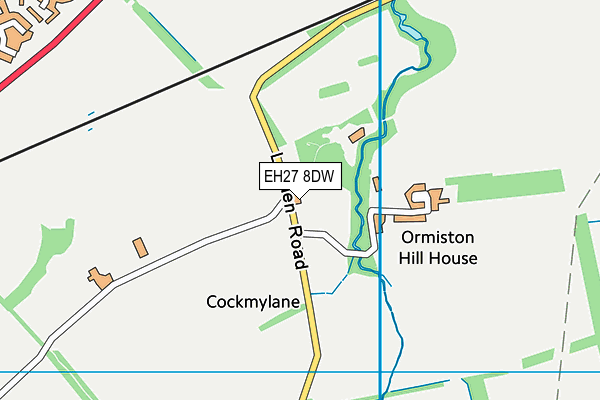 EH27 8DW map - OS VectorMap District (Ordnance Survey)