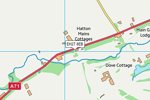 EH27 8EB map - OS VectorMap District (Ordnance Survey)