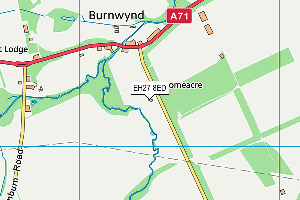 EH27 8ED map - OS VectorMap District (Ordnance Survey)