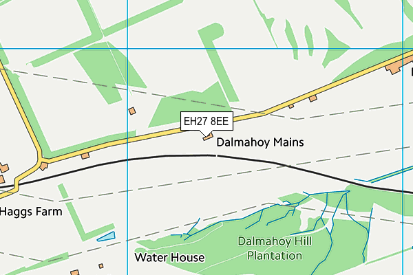 EH27 8EE map - OS VectorMap District (Ordnance Survey)