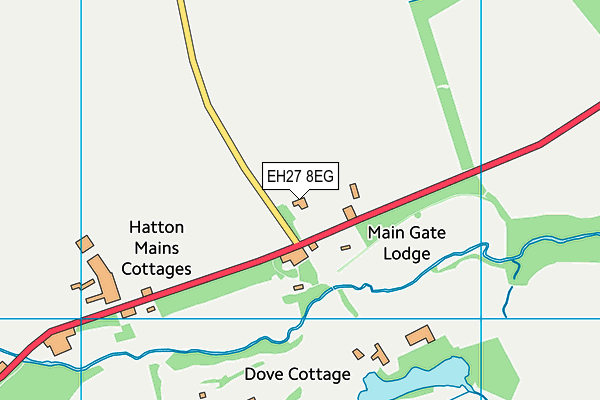 EH27 8EG map - OS VectorMap District (Ordnance Survey)