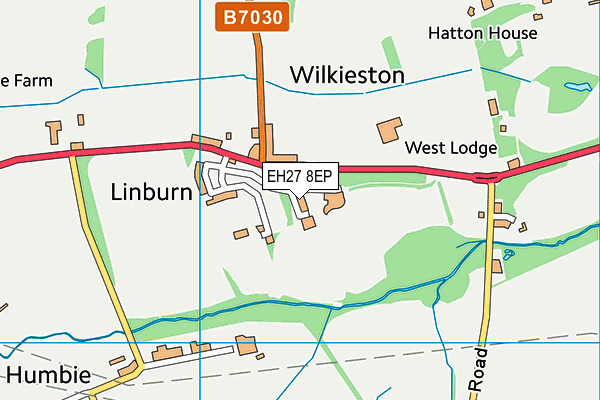 EH27 8EP map - OS VectorMap District (Ordnance Survey)