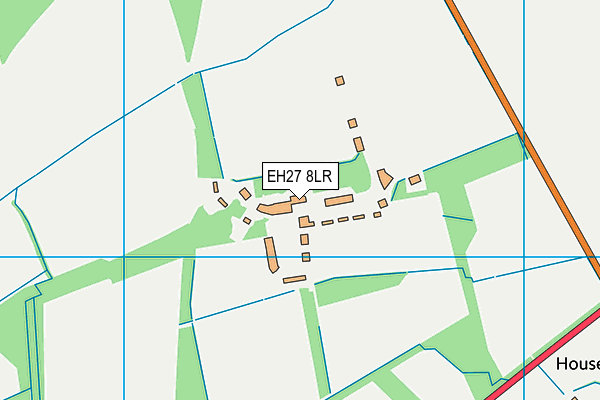 EH27 8LR map - OS VectorMap District (Ordnance Survey)