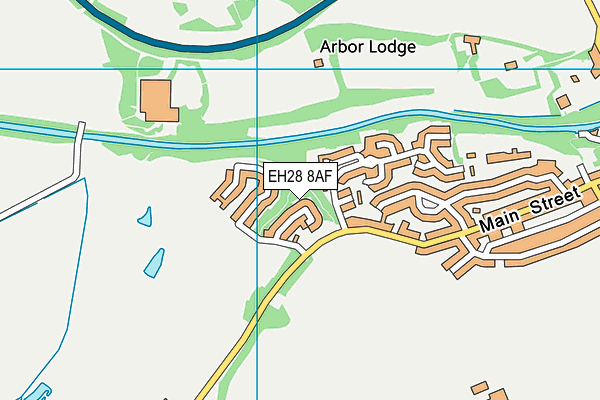 EH28 8AF map - OS VectorMap District (Ordnance Survey)