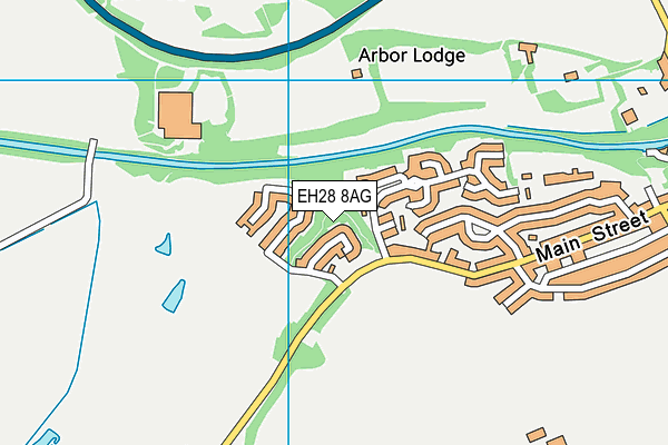 EH28 8AG map - OS VectorMap District (Ordnance Survey)