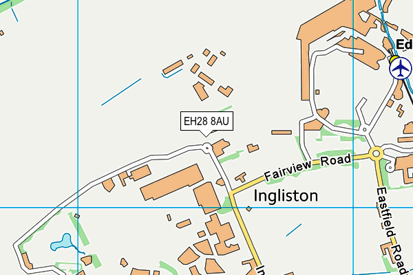 EH28 8AU map - OS VectorMap District (Ordnance Survey)