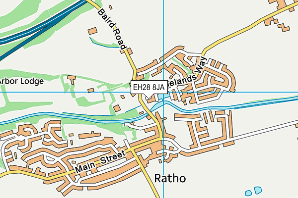EH28 8JA map - OS VectorMap District (Ordnance Survey)