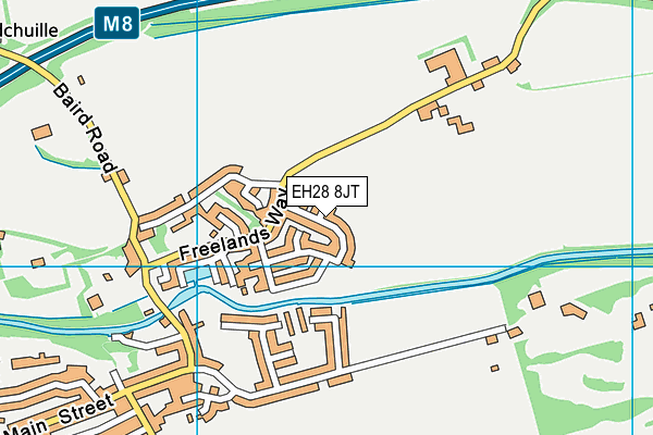 EH28 8JT map - OS VectorMap District (Ordnance Survey)