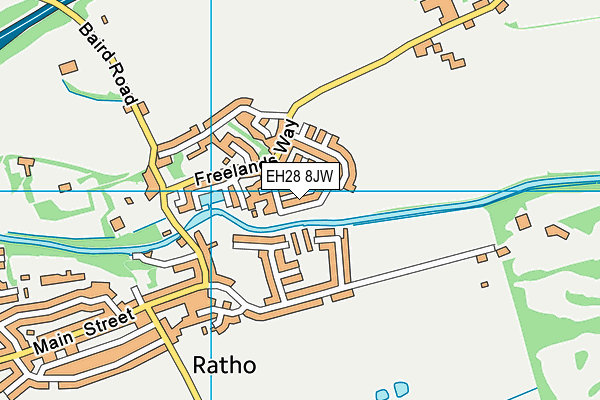 EH28 8JW map - OS VectorMap District (Ordnance Survey)