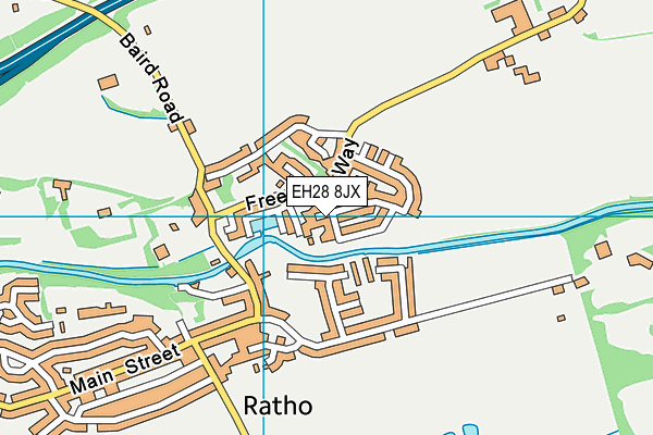 EH28 8JX map - OS VectorMap District (Ordnance Survey)
