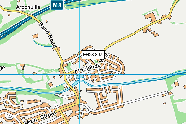 EH28 8JZ map - OS VectorMap District (Ordnance Survey)