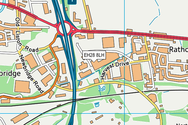 EH28 8LH map - OS VectorMap District (Ordnance Survey)