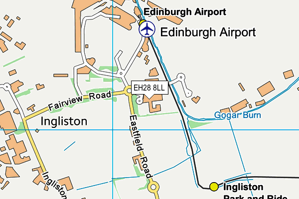 EH28 8LL map - OS VectorMap District (Ordnance Survey)