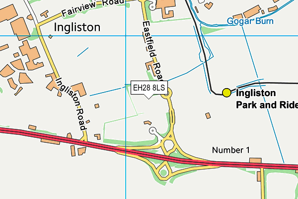 EH28 8LS map - OS VectorMap District (Ordnance Survey)