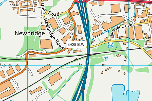 EH28 8LW map - OS VectorMap District (Ordnance Survey)