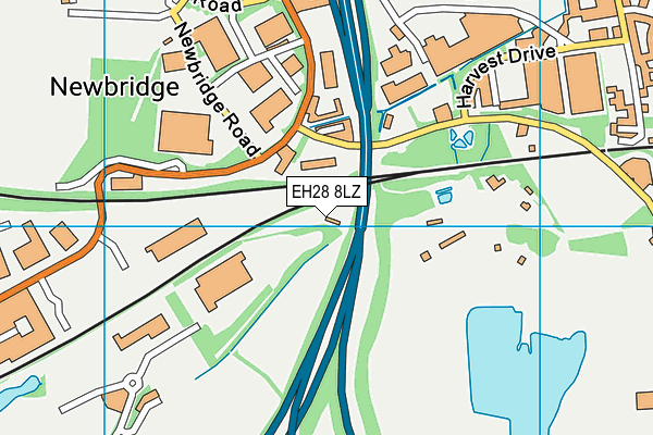 EH28 8LZ map - OS VectorMap District (Ordnance Survey)